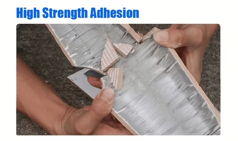 1 Roll Heavy-Duty Foil Tape Suitable for Pipe, Plumbing, Roof, Wall & Pool Repairs - Instant Leak Seal, Thermal, High-Temp Resistant, Adhesive Tape for Indoor/Outdoor Use, Instant Sealing for, Roofs