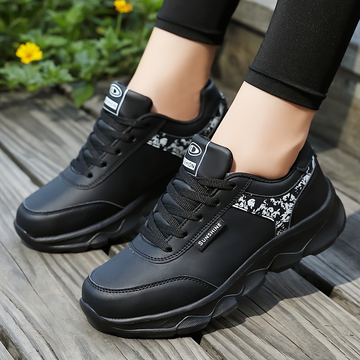 [Breathable Casual Sneakers] Breathable Lightweight Casual Women's Sneakers - Lace-up Travel Running Shoes - Low-top Single Shoes