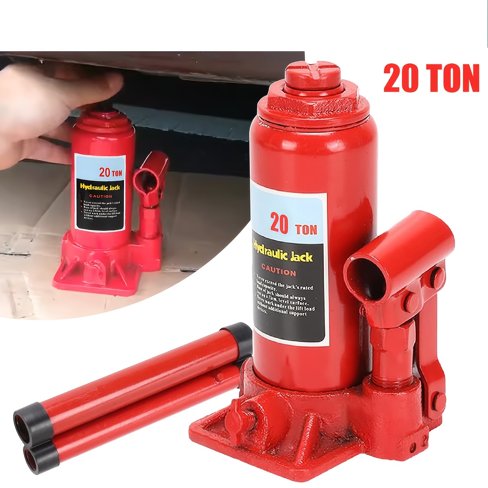 E-shop 20-Tonnen Schwerlast-Bodenheber - Professionelle Fahrzeughebebühne mit manueller Hand-/Hebelbedienung, Eisen für Auto, LKW, Garage -