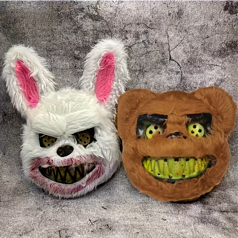 Scary Rabbt Mask, Creepy Easter Bunny Mask, Adult Halloween Costume, Masquerade, Photo Shoot