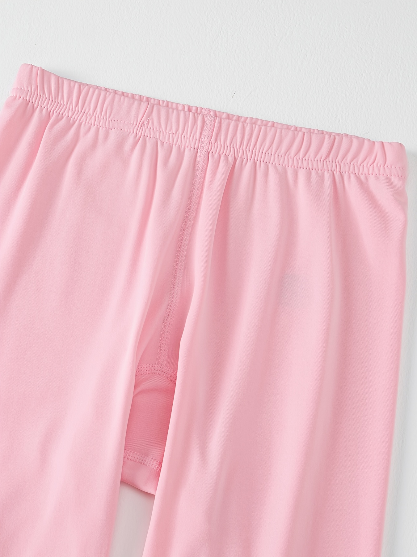 2pcs Set Women'S Warm Long-Sleeve Top And Leggings | Solid Color, Medium Stretch Fabric for Autumn And Winter