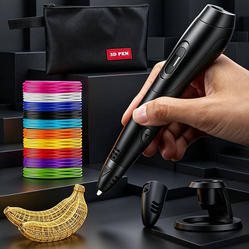 professional 3d printing pen with 6 speed settings 10 colors of pla filament each 5 meters totaling 50 meters 165 feet complete set 8 and tracing board professional 3d printing pen