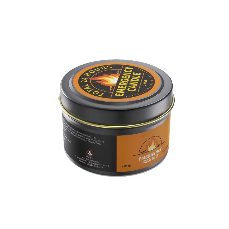 long lasting emergency survival candle 24h burn for blackout camping earthquake kit 4 pack emergency candles survival gear for home emergency preparedness supplies emergency candles smokeless camping stuff emergency kit supplies camping essentials blackout preparedness compact candle smokeless flame burn wax readiness Product details 5