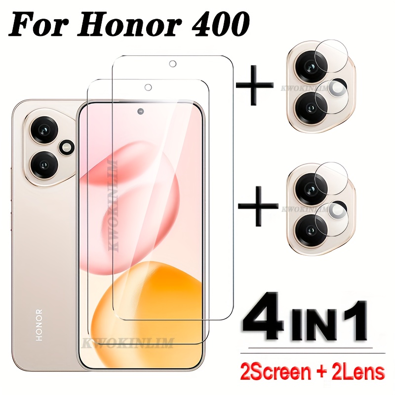 E-shop Passend für Honor 400 5G Vollklebende Klare Glasfolie – Gehärtetes Display-Schutzglas mit Linsenschutz, Kantenabdeckung starker Haftkraft |