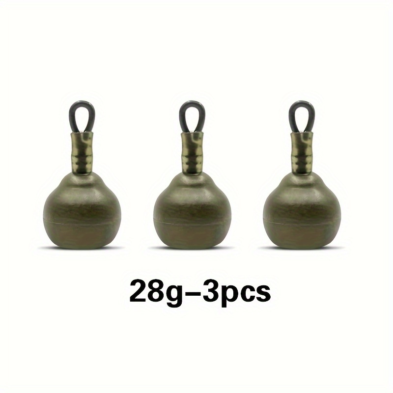 Image of Yoto 3/6pcs Fishing Sinkers Weights Set, Fishing Additions, Suitable For Carp Fishing, Multiple Sizes (14g/28g/52g)