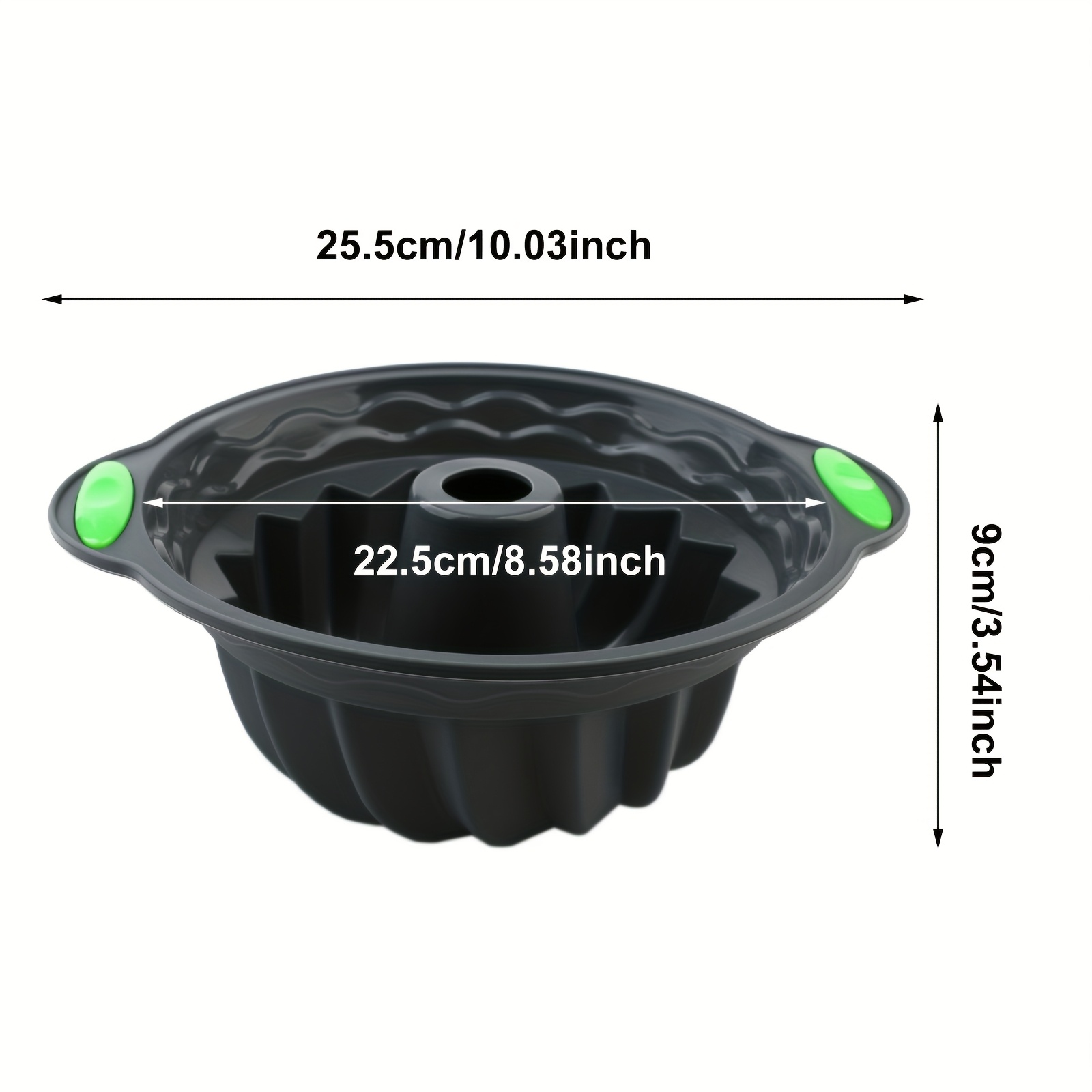 A Large Swirl Cake Baking Pan, 10-inch Baking Cake Mold, Used To Make Cakes, , Valentine's Day, Pudding Jelly, Etc