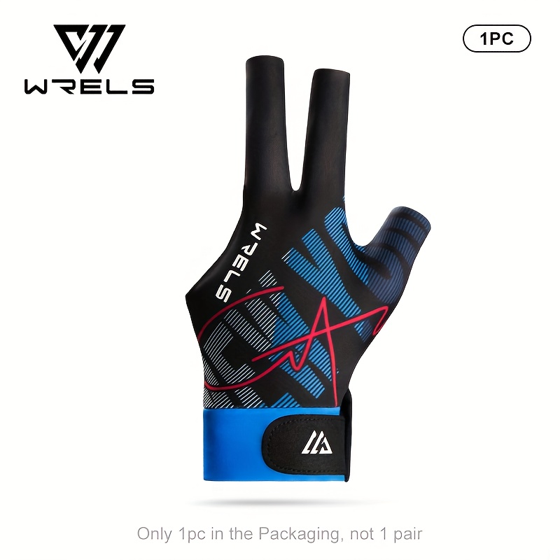 Image of 1pc Wrels Professional Open Finger Billiards Gloves Are Comfortable, Sweat Absorbent, And Breathable, Suitable For Playing Billiards, Billiards Competitions, And Billiards Training.