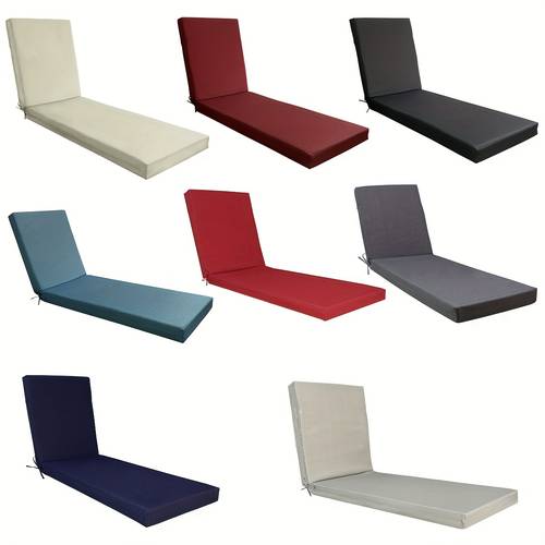 versatile chaise lounge cushion for outdoor indoor use ideal for patio lawn poolside hand washable polyester