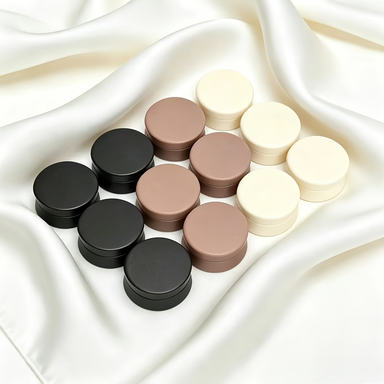 TEMU 12 Pairs Of Women's Magnetic Headscarf Clips, Ultra-thin Matte Non-piercing Scarf Clips, Reusable Shawl, Top, Veil, And Dress Tie Accessories,