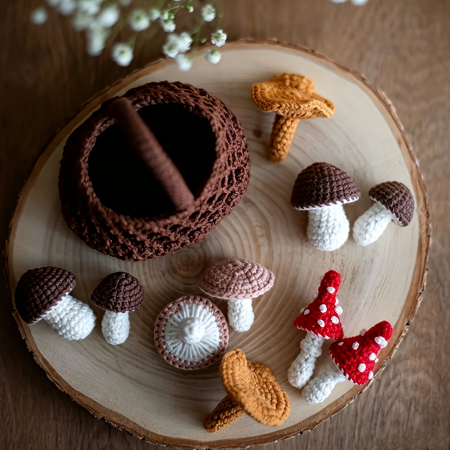 TEMU Kit complet Vioiv de 11 pièces pour amigurumi au crochet pour débutants - Tutoriels PDF par avec instructions en anglais, panier et décorations