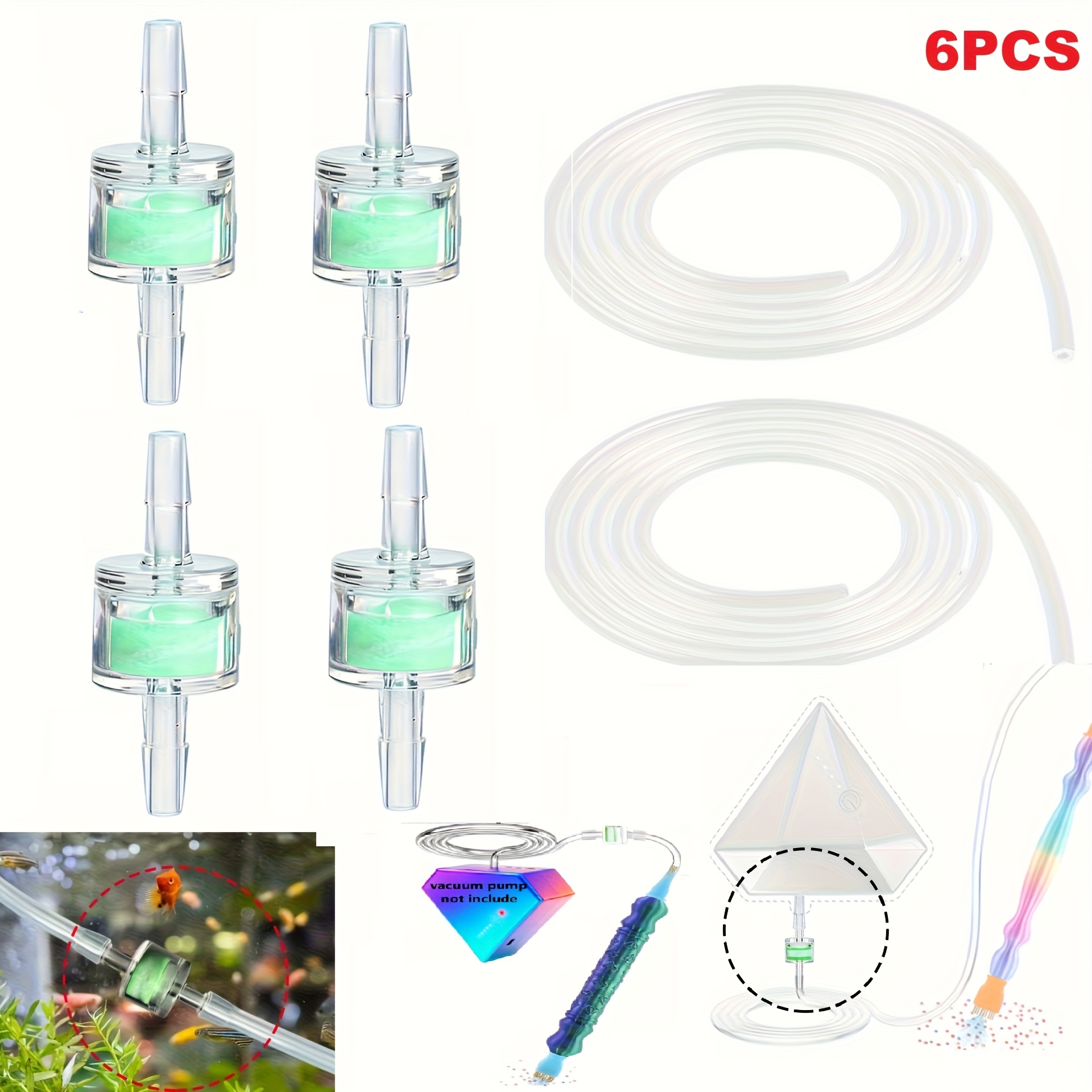Image of 4 Filters + 2 1m Tubes Diamond Painting Tool Additions Suitable For All Diamond Painting Vacuum Pens Painting Pen With Extended Silicone Hose Multifunctional Use Filter Additions