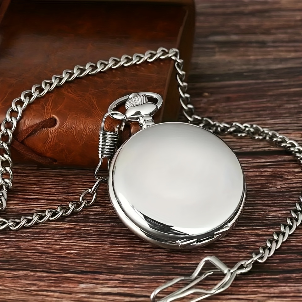 item picture exquisite silvery chain watch with quartz movement a perfect gift for men and women