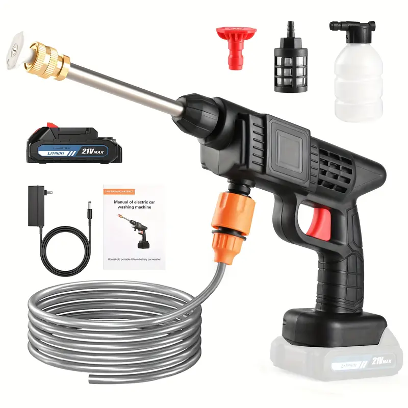 Cordless High Pressure Car Washer Spray Water Gun Portable Car Wash Cordless High Pressure Car Washer Spray Water Gun Portable Car Wash