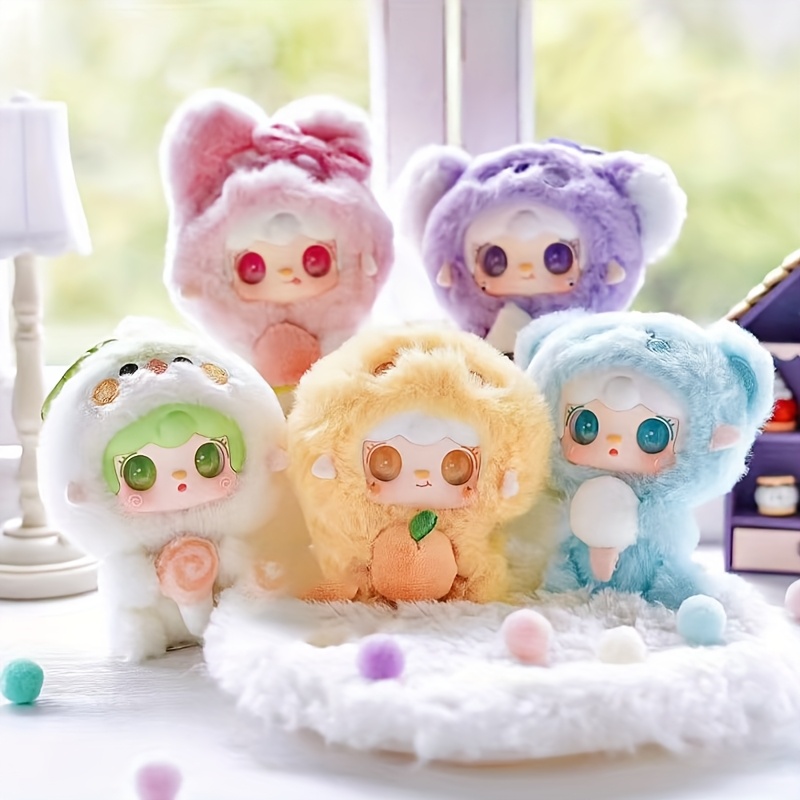 Collectible Dolls Trendy Figurines With A Of Small Animal Dolls Come With Additions And Pendants Suitable For Easter Decoration, Gift , And Outdoor Decoration