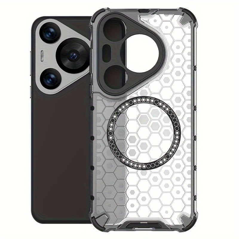 1Pc Protective Case for Huawei Pura 70/70Pro/70Pro+/70Ultra,With Magnetic And Support Wireless Charging,Full Protection,Lens Protection_voghion.com
