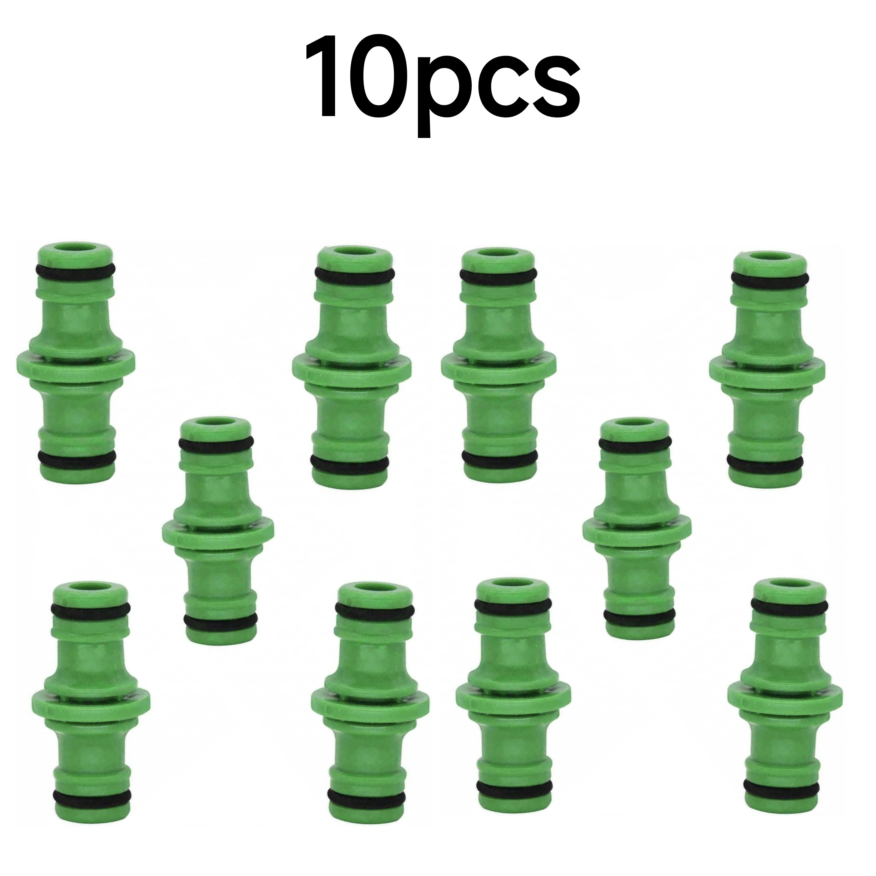 Image of 10pcs Plastic Pipe Repair Joint, Bidirectional Docking , Quick Connector, Repair Connector, Repair Hose, Quick Connector, Extension Washing Water Pipe, Plastic Joint