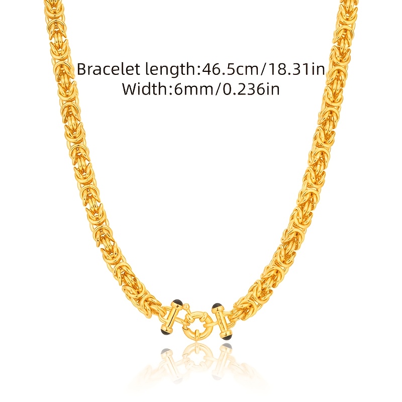 Image of 925 Sterling Silver, Women's Fashion Golden Hoop Clasp Grass Rope Necklace 18in, Not Ostentatious, Girlfriend Valentine's Day Christmas Anniversary Gift, Mother's Day Gift, With Exquisite Gift Box
