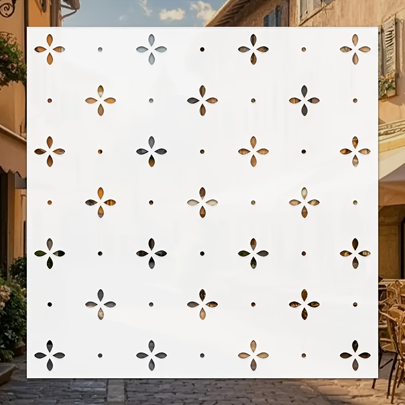 TEMU Large 11.8x11.8 Inches (30x30 Cm) Reusable Tile Stencil - , Easy To Material, Suitable For Bathroom, Kitchen, Living Room - Ideal For Painting,