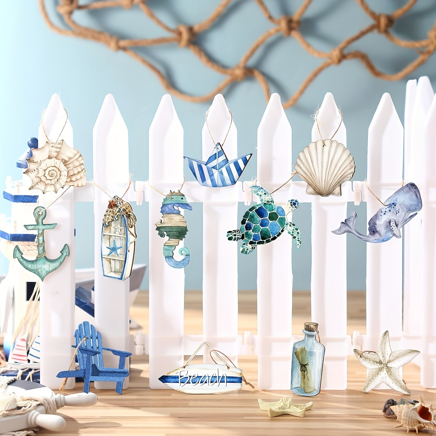 Ocean Beach Theme Tree Decor Ocean Themed Hanging Ornaments - Temu
