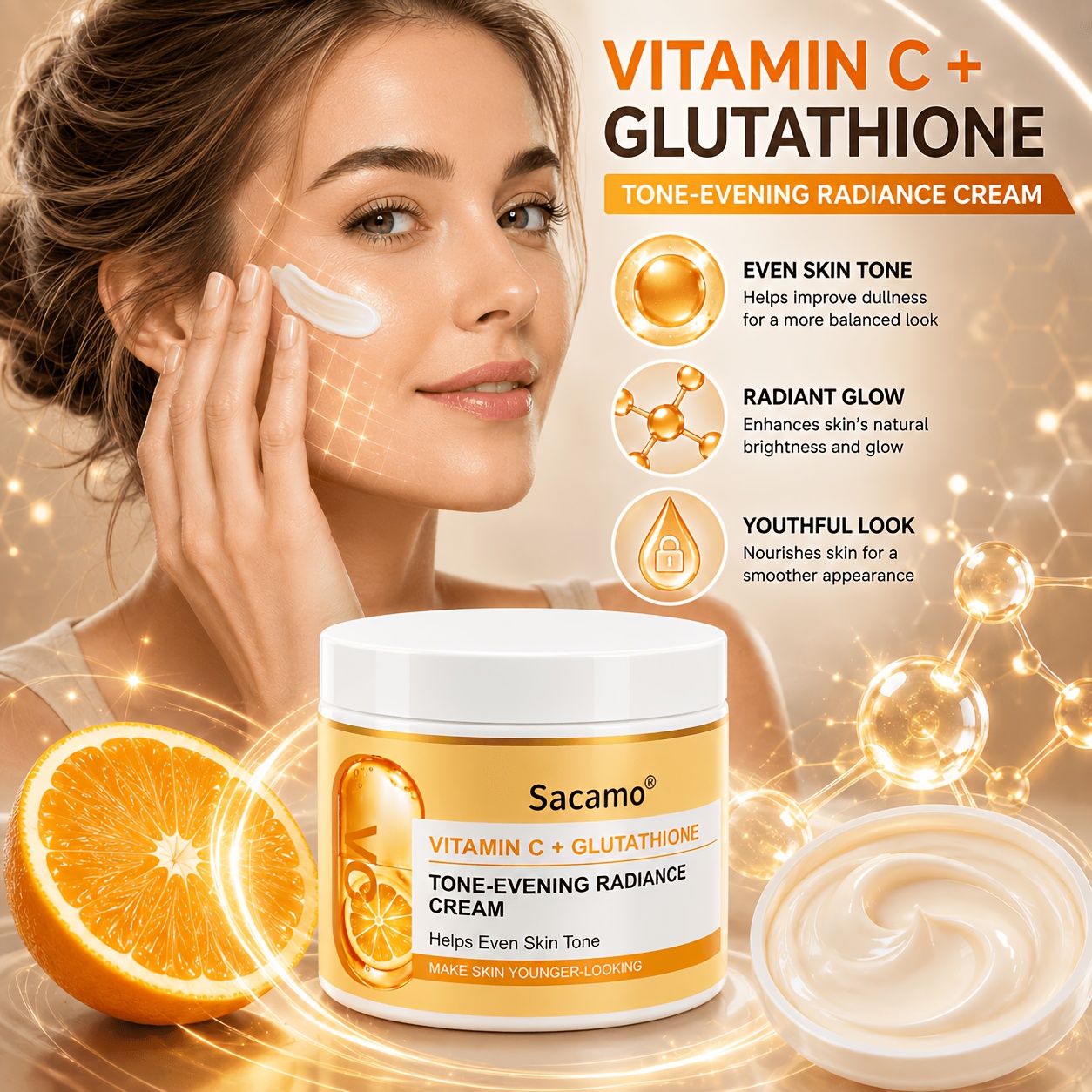 glutathione radiance cream vitamin c 100g 3 52oz tono