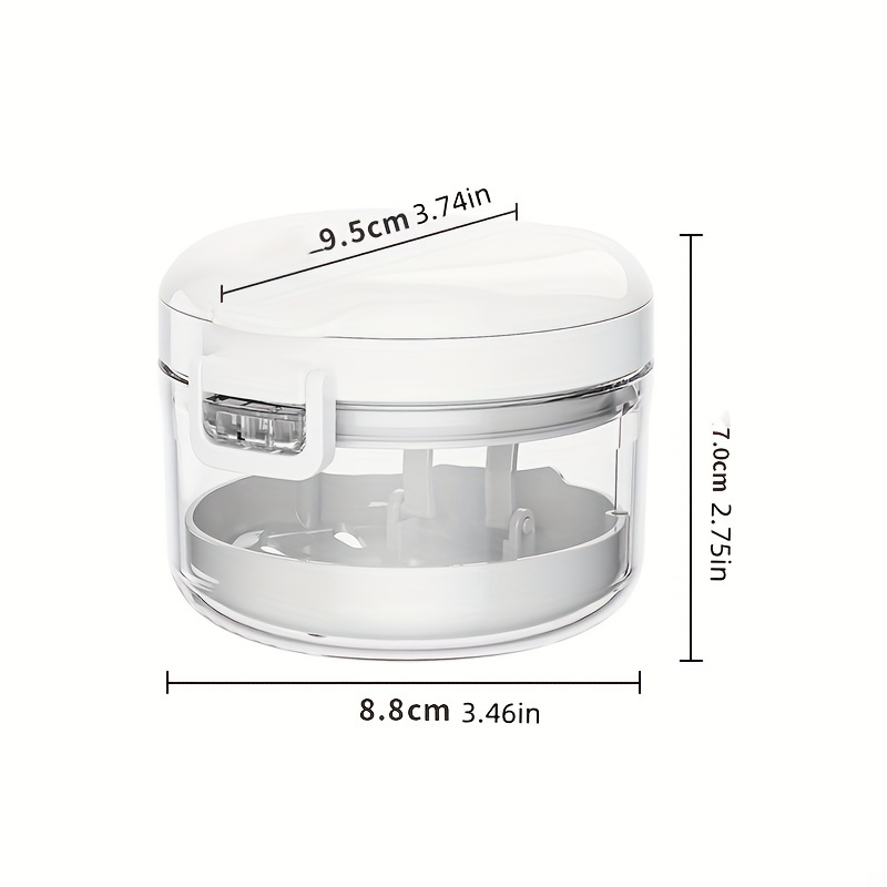 Image of Compact Waterproof Denture Cleaning Case With Mirror, Strainer Basket & Hanging Capacity – Large Capacity Storage For Home, Travel, Bathroom & Dorm – Dustproof Retainer And Denture Organizer