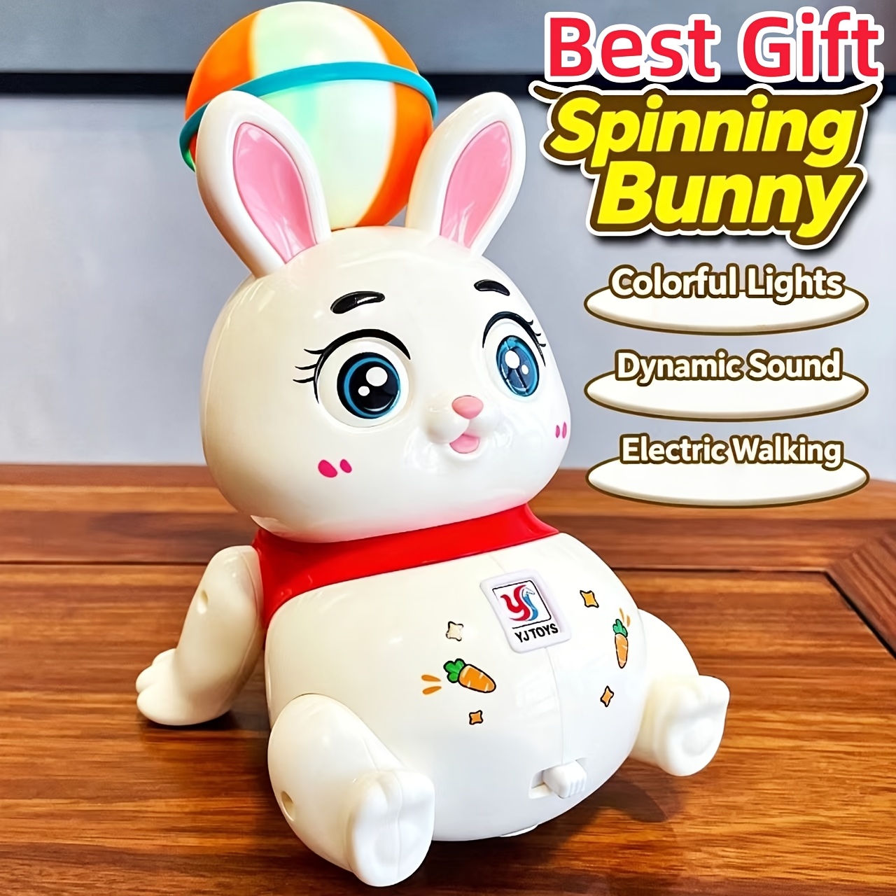 Multi-Functional Electric Sound Light Spinning Toy