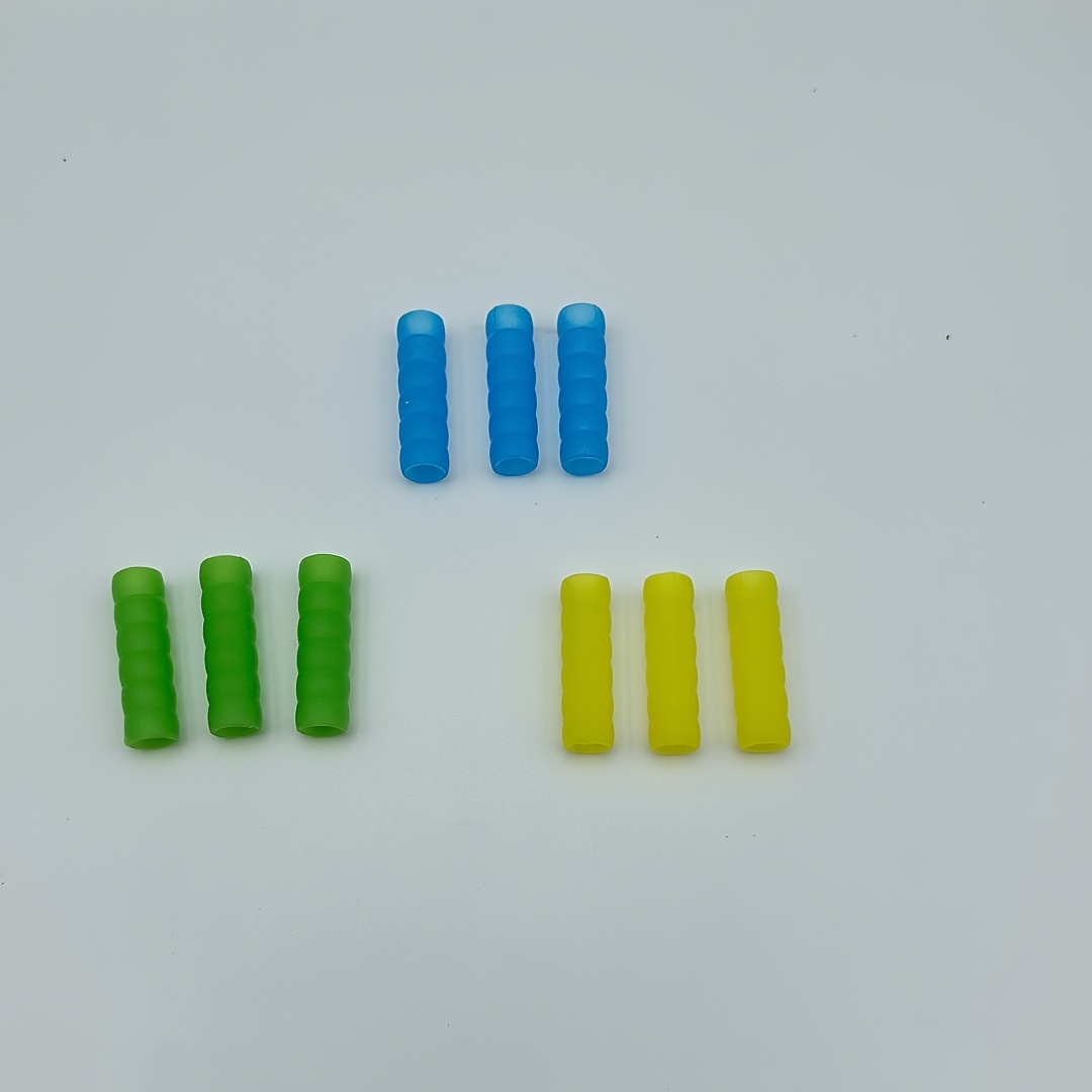Image of 9 Dart Grip Sleeves Made Of Silicone Material, In 3 Mixed Colors That Easily Match All Dart Combinations, Providing Better Protection For Darts, Reducing Hand Friction, And A Non-slip Grip