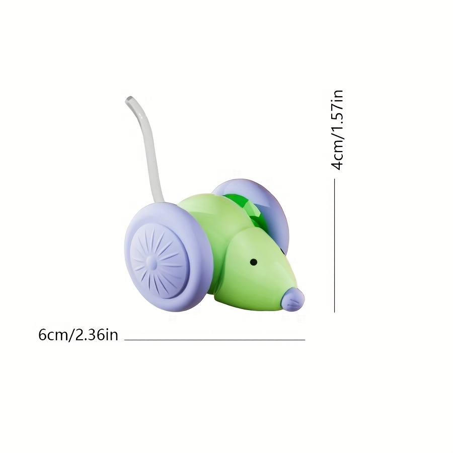 Automatic Electric Mouse Cat Toy with Obstacle Avoidance