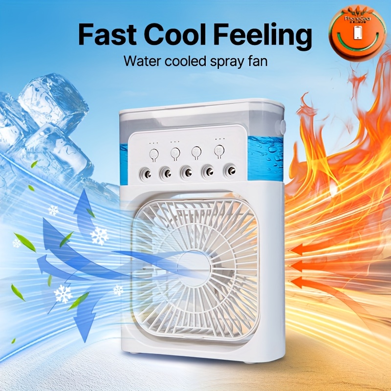 portable desktop fan with 3 way table blowers usb powered personal cooling system for home office bedroom 23cm x 16cm auto shut off low maintenance design instant air circulation no batteries battery free air cooler for room cooling durable construction home Product details 1