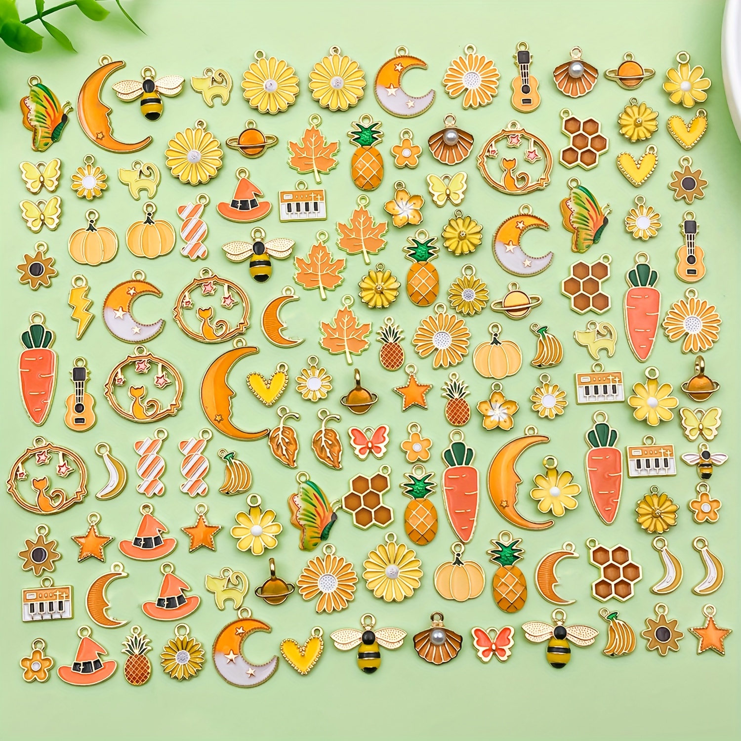 enamel charms for jewelry making sold on Temu United States