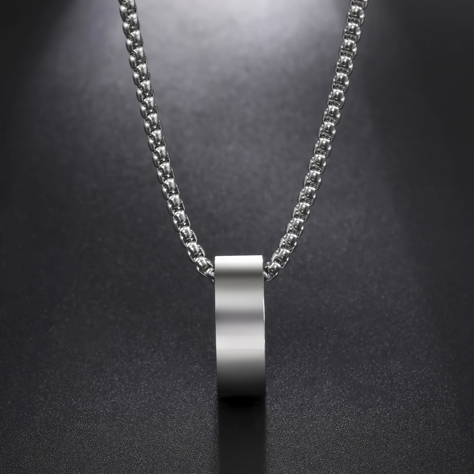 Personalized Engraved Name & Date Pendant Necklace