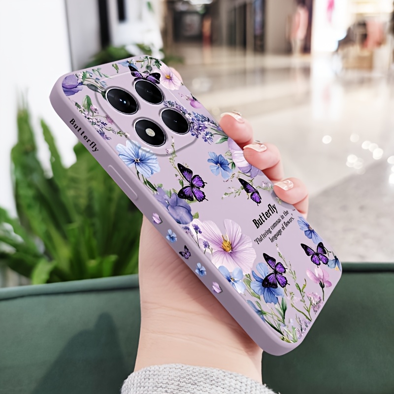 TEMU Phone Case - Creative Phone Case Featuring A Purple , Compatible With For Redmi Models Including Note 14, 13, 12, 11, 10, 9, And