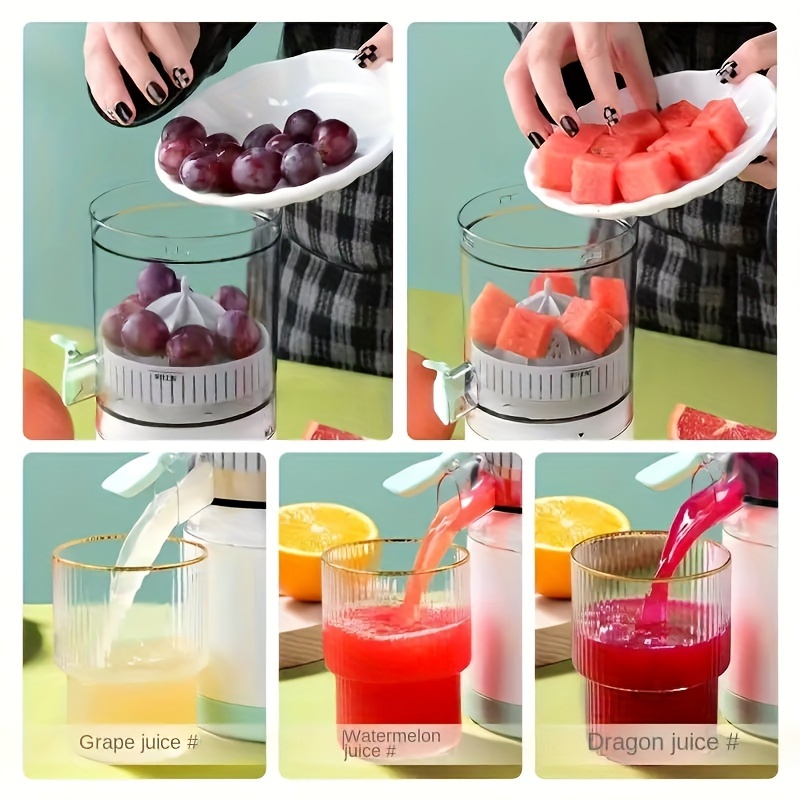 1pc portable multifunctional juicer automatic juicing and separation fresh orange juice cup with usb charging kitchen stuff details 2