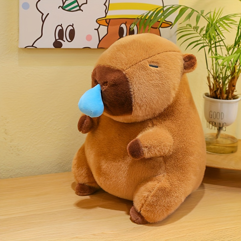 

11-inch Funny Snot Capybara Doll Cute Capybara Doll Plush Toy Fun Plush Toy Bed Doll Sleeping Pillow Birthday Gift & Holiday Gift