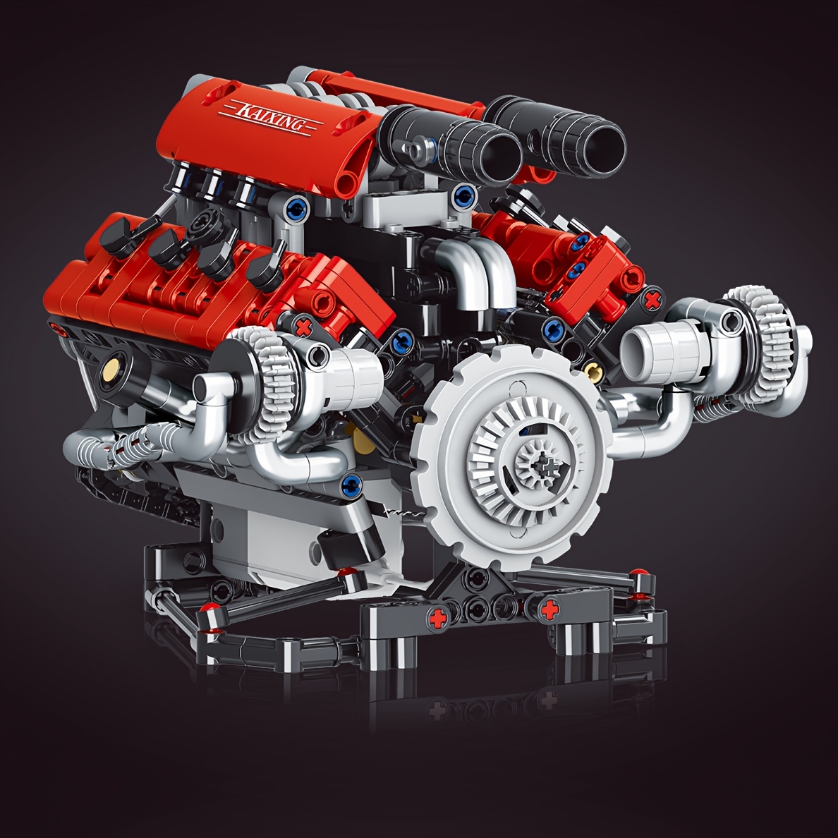 moc red car 488 electric building kit Temu Pakistan