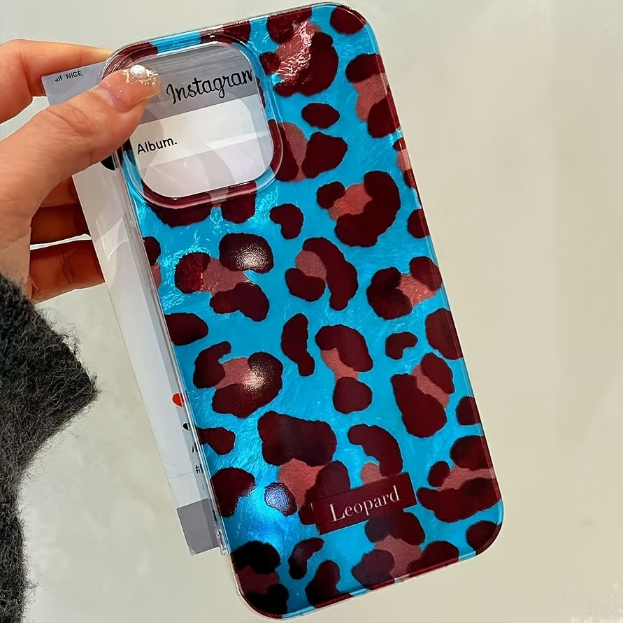 TEMU Minimalist Leopard Print Soft Phone Case, Compatible With Iphone 16/15 Pro Max/14/13/12 Pro Max/11 - Ins Korean Style Shockproof Protective