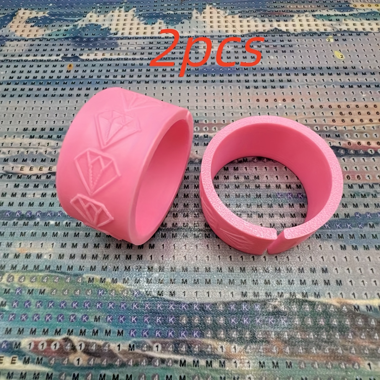 Image of 2pcs Diamond Painting Circular Organizer Album, Convenient For Diamond Point And , Creative Organization Artifact, Convenient Diamond Point