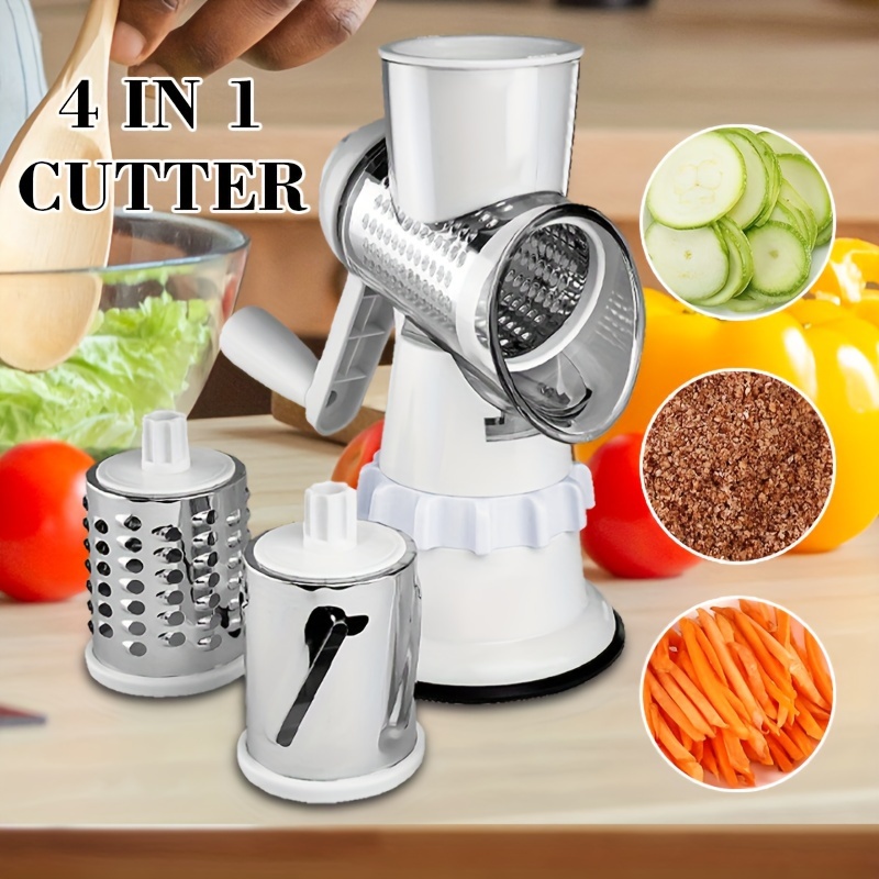 

1pc, Vegetable Cutter, Rotary Vegetable Slicer, Vegetable Grater, Manual Cheese Grater, Multifunctional Vegetable Cutter, Potato , Fruit Chopper For Kitchen, Kitchen Stuff, Kitchen Gadgets