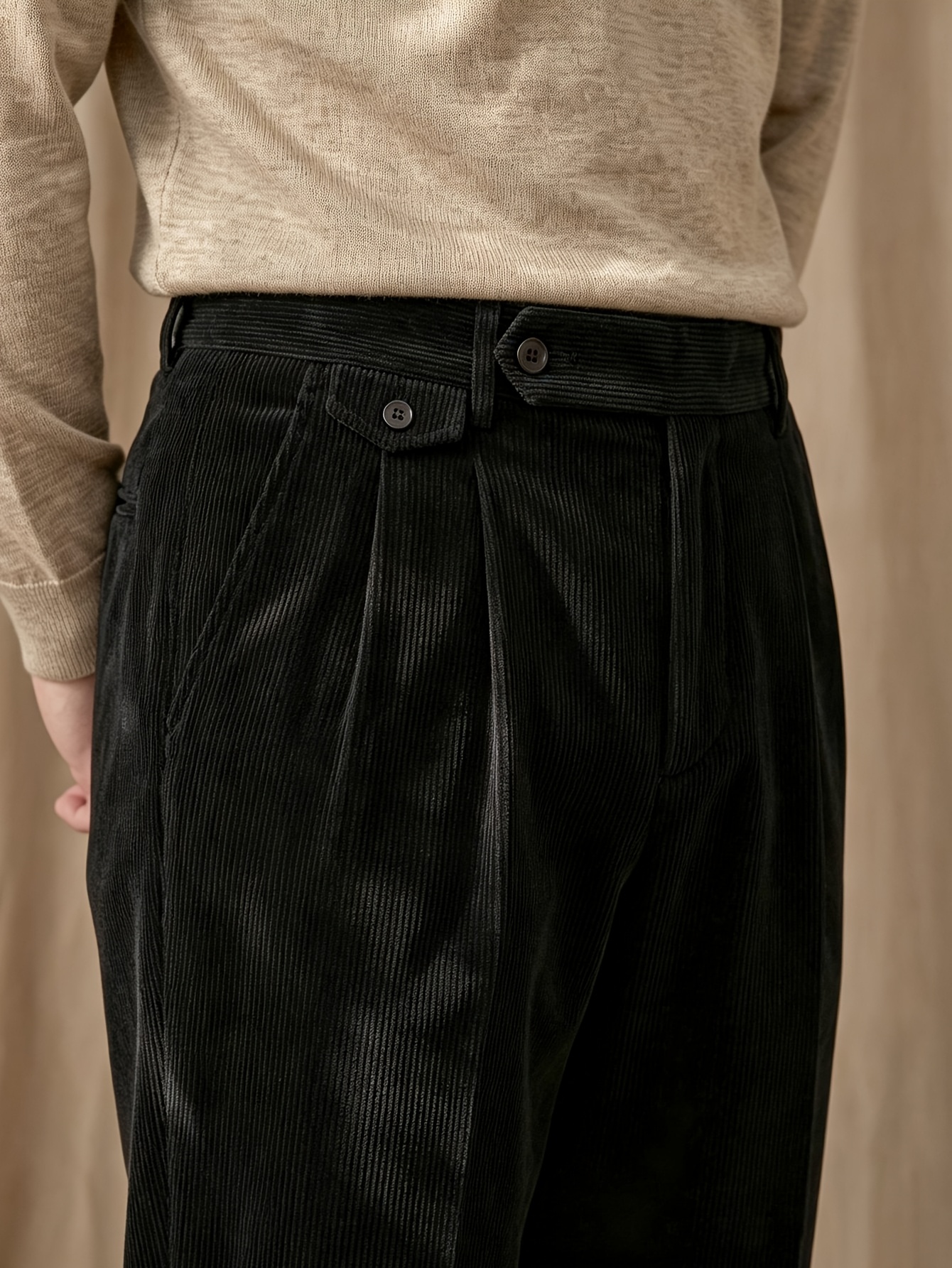 Corduroy Trousers Men'S Autumn Winter Style Straight Loose Men'S Casual Pants Business Suit Dress Pants