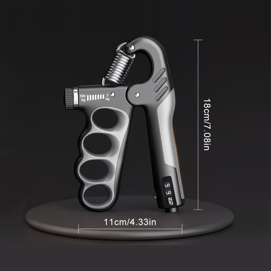 TEMU 5-100Kg Verstelbare Mechanische Teller Grip Versterker Mannen Vrouwen Volwassenen Sport Fitness Hand Kracht Training Vinger Training Grip