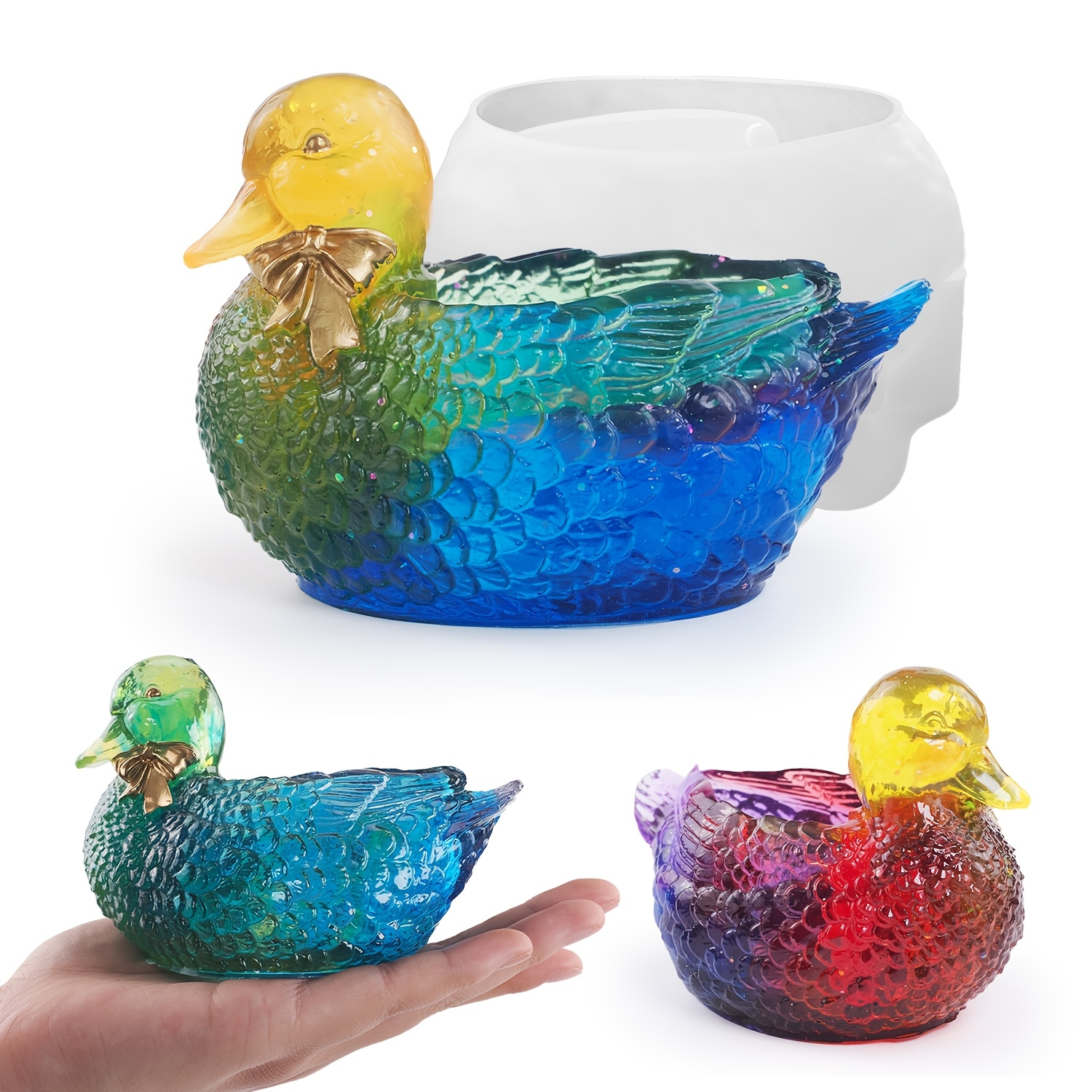 

Jar Resin Mold, Duck-shaped Storage Box Epoxy Resin Mold Silicone, Suitable For Storage Bottles, Candle Holders, Storage Containers, Epoxy Casting Crafts, Flower Pots, Gifts