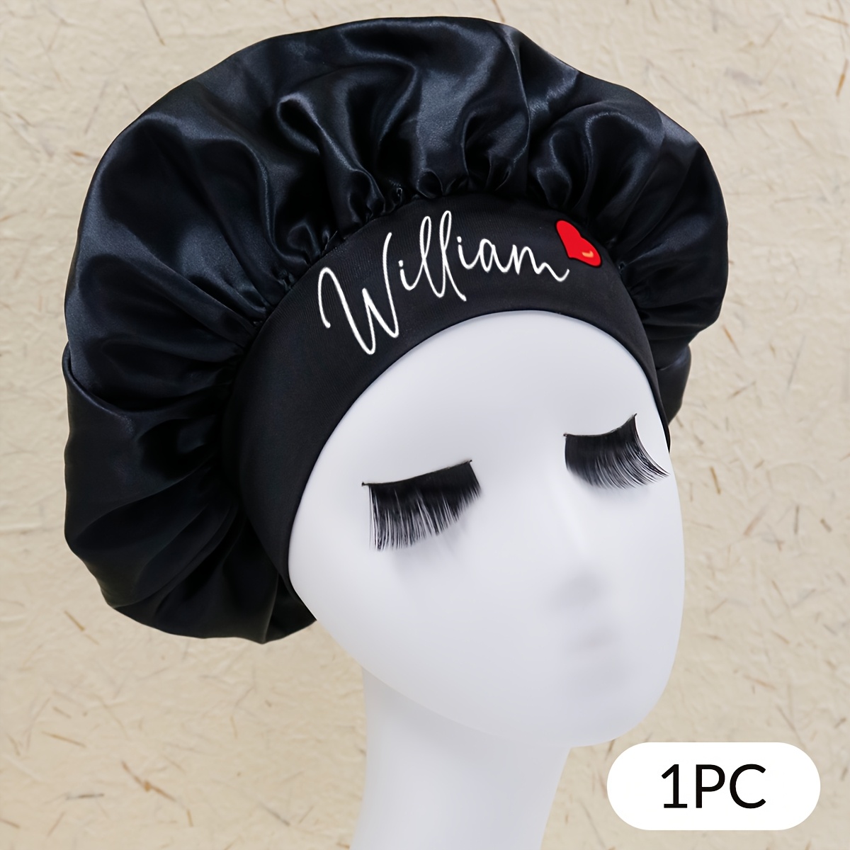 Custom Bonnet With Name, Personalized Bonnet, Customized Bonnet For Sleeping Women, Customizable Satin Bonnet, Hair Bonnet, Bonnet For Sleeping, Beauty Cap, Birthday Gifts, Mom, Men, Women