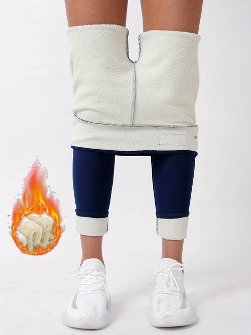 autumn and winter plush and thickened warm outdoor casual pants