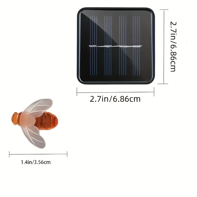 Guirnalda de luces LED con forma de abeja de plástico, estilo pastoril cálido y acogedor, decoración para fiestas y festivales, uso en interiores como dormitorio y exteriores como balcón, no incluye soporte ni bombilla