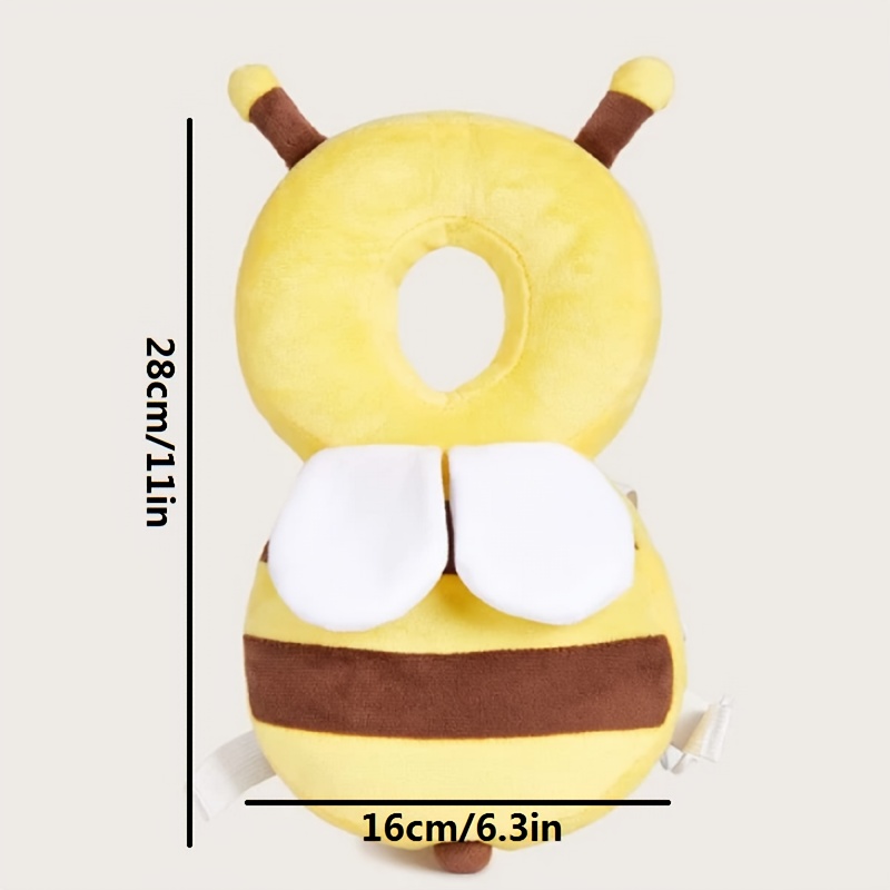 0-3 Year Old Toddler Head Pillow, Anti-Fall Soft Head Protector, Breathable Learning Walker Learning Cushion, Cute Animal Design Safety Guard