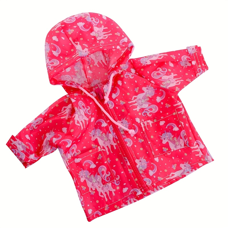 Image of A Stylish Raincoat For 17-18 Inch Dolls, Suitable For 43- , Perfect For And Holiday Gifts (doll Not Included)