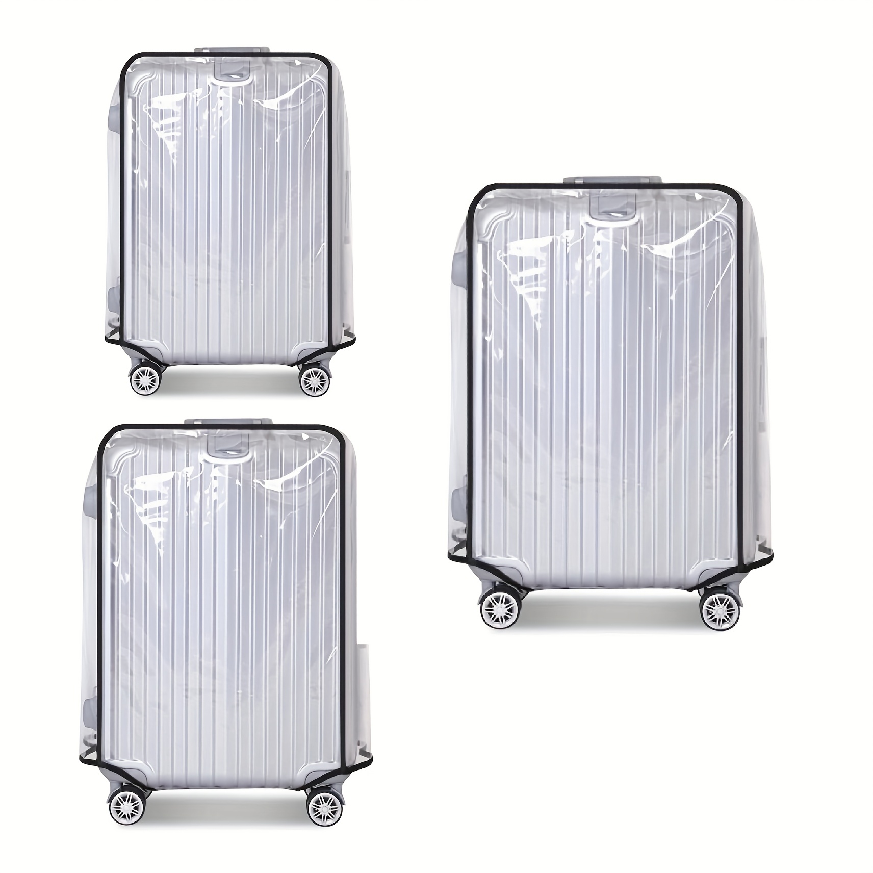 Housse Valise Avion Imprimée Avions – Protection Élastique Spandex Bagages (S-XL), Lavable, Anti-Rayures Et Identification Facile En Aéroport