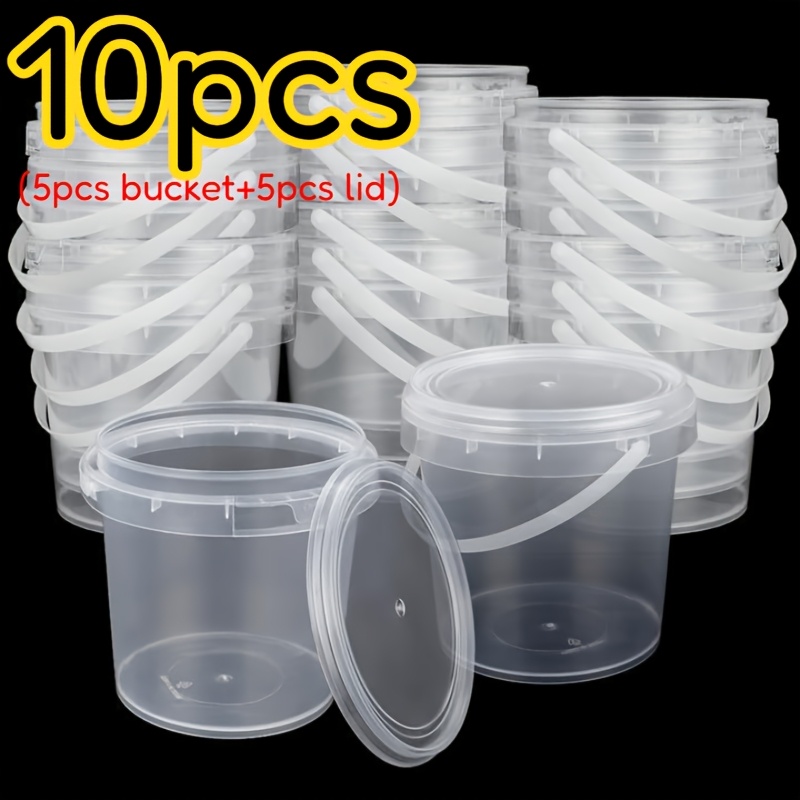 plastic bucket with lid sold on Temu Philippines