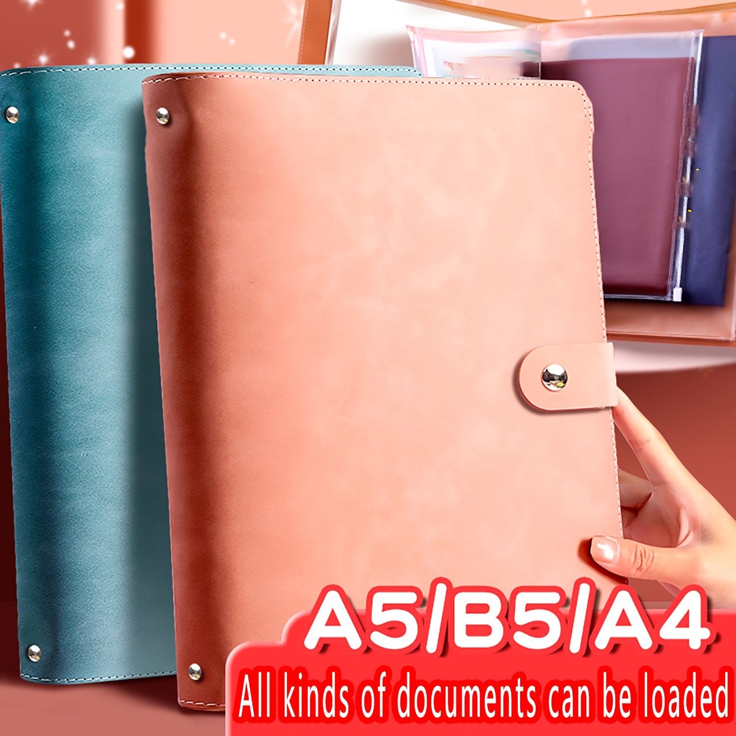 

Protective A4 Softcover Storage Book: Store , Documents, Certificates & Birth Certificates - Lightweight & Portable Pu Leather Design