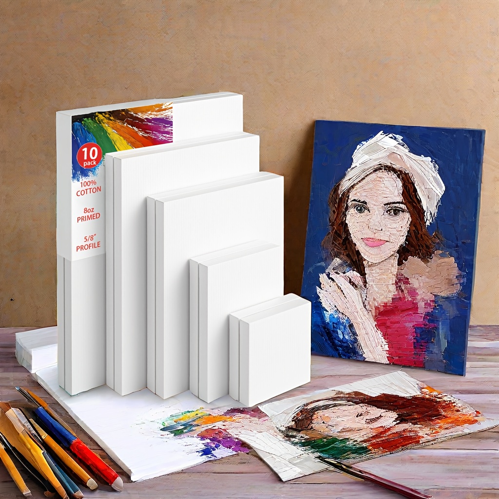 stretched canvas multi pack sizes 12x16 11x14 10x12 8x10 5x7
